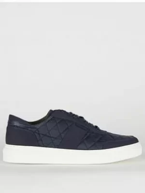 Barbour Liddesdale Quilted Trainers, Navy, Size 10, Men