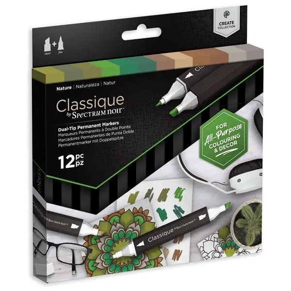 Spectrum Noir Classique Create Marker Pen Set Nature Set of 12