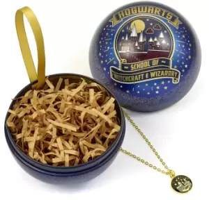 Harry Potter Hogwarts - Christmas bauble necklace Necklace gold coloured