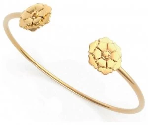 Guess Peony Gold Plated Open Bangle UBB79167-L Jewellery