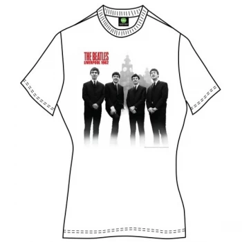 Beatles - The - In Liverpool Ladies XX-Large T-Shirt - White