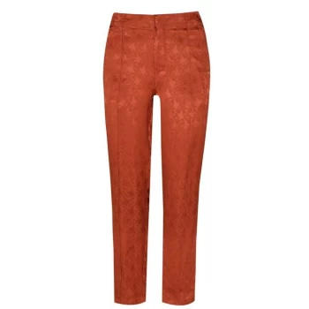 Scotch and Soda Tailored Paisley Print Trousers - Rust 0077