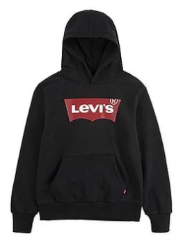 Levis Boys Classic Batwing Hoodie - Black, Size 5 Years