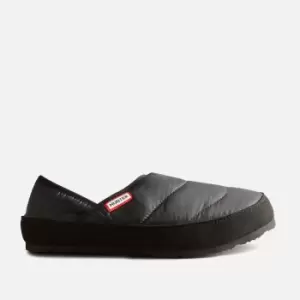 Hunter Womens Puffer Slippers - Black - UK 4