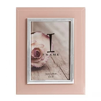 5" x 7" - iFrame Pink & Silver Tone Photo Frame