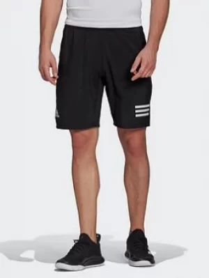 adidas Club Tennis 3-stripes Shorts, White/Black, Size L, Men