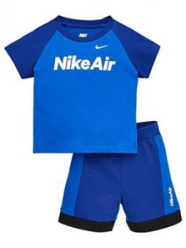 Nike Sportswear Air Toddler Boys Short Set - Blue, Size 18 Months