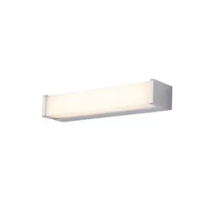 Bathroom Wall Light IP44 Chrome Plate & Opal PC 8W LED Bulb Included