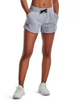 Under Armour Rival Fleece Shorts - Grey Size M Women