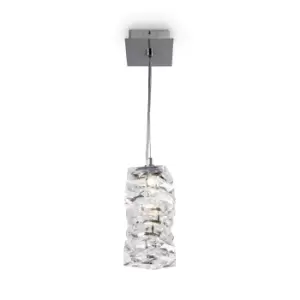 Maytoni Coil Modern Pendant Ceiling Light Chrome 3000K