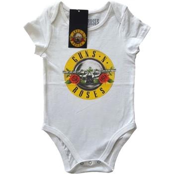 Guns N' Roses - Classic Logo Kids 0-3 Months Babywear - White