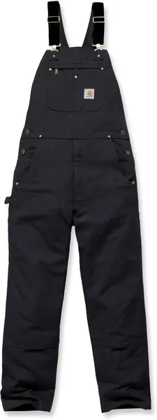 Carhartt Bib Overall, black, Size 50