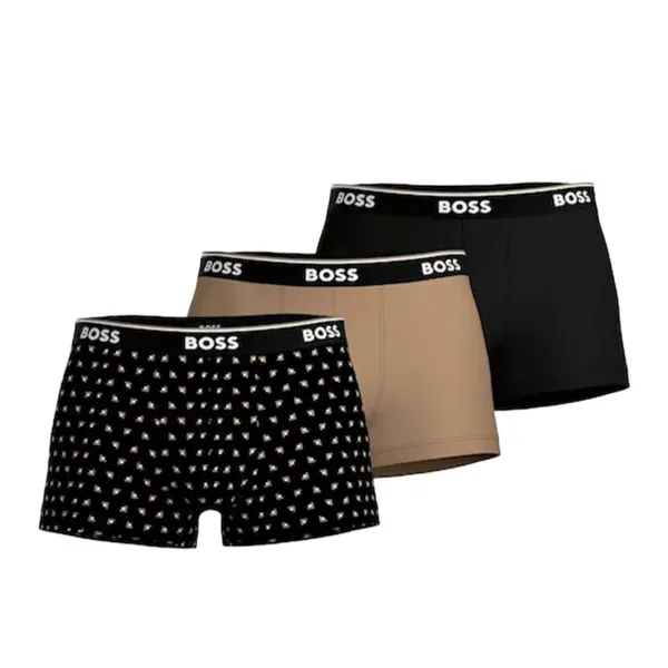 Boss Bodywear 3 Pack Power Boxer Shorts Trunks Small Black 42212483350