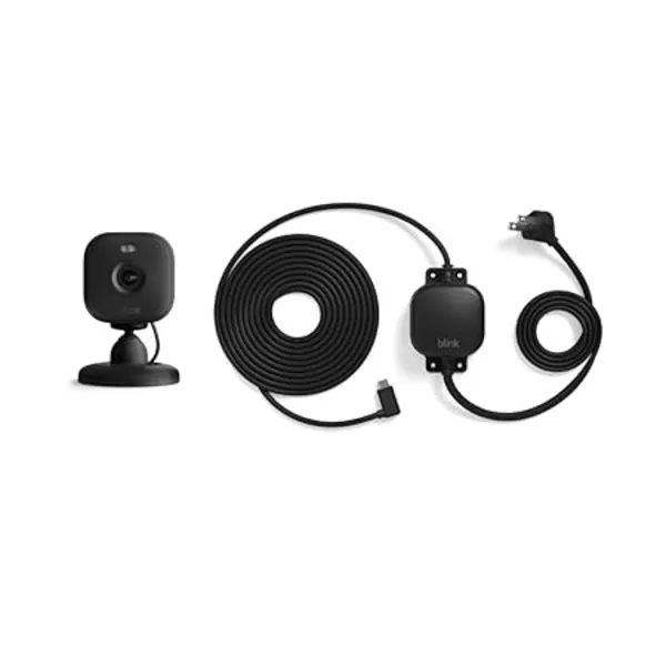 BLINK Mini 2 Full HD 1080p WiFi Security Camera with Weather Resistant Adapter - Black, Twin Pack, Black 5056489782314