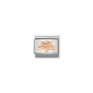 Nomination Composable Classic Stainless Rose Gold Daffodil Link 430104/23