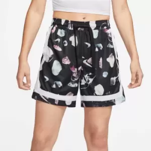 Nike W Fly Crossover All Over Print Shorts, Black/White/White/White, Female, Basketball Shorts, DR2966-011