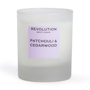 Revolution Home Patchouli & Cedarwood Scented Candle 250g