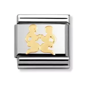 Nomination Classic Gold Gemini Symbol Charm