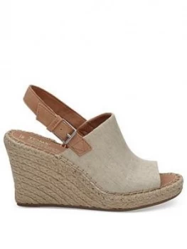 Toms Monica Wedge Sandal - Natural