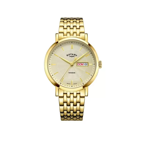 Rotary GB05423/03 Windsor Gold Plated Bracelet Watch - W13176