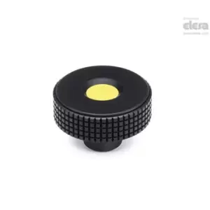 ELESA Diamond knurled knob-MBT.50 B-6-C5 Blue