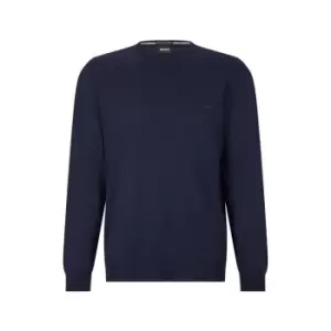 Boss Botto Crew Knit Sweatshirt - Blue