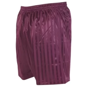 Precision Striped Continental Football Shorts 26-28 inch Maroon