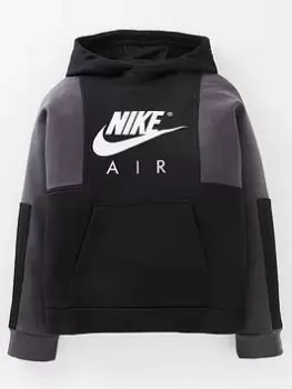 Nike Boys Nsw Air Pullover Hoodie - Black/White