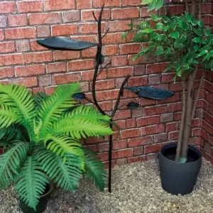 St Helens Metal Bird Feeder - Branches And Leaves