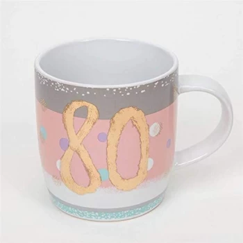 Bellini Stoneware Mug with Rose Gold Foil - 80