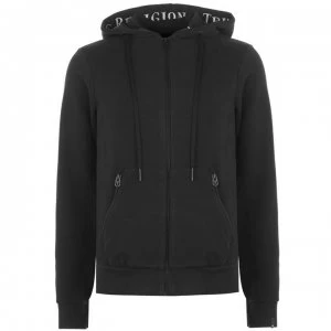 True Religion Script Zip Hoodie - Black 1001