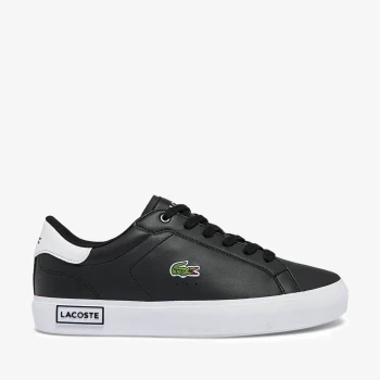 Lacoste Junior Powercourt Trainers - Black - UK 3 Kids