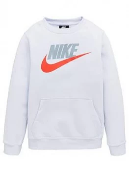 Nike Boys Nsw Club + Hbr Crew, Grey, Size S