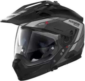 Nolan N70-2 X Grandes Alpes N-Com Helmet, black-silver, Size XS, black-silver, Size XS