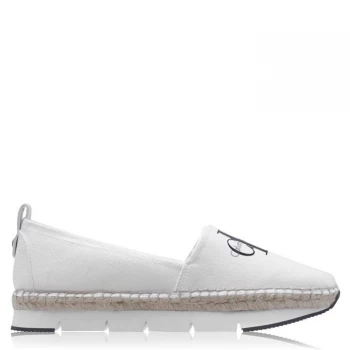 Calvin Klein Jeans Canvas Trainers - White