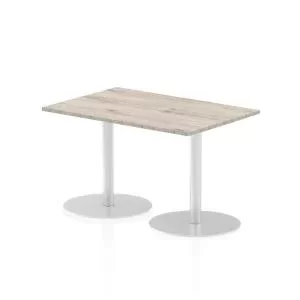 Italia Poseur Table Rectangle 1200800 Top 725 High Grey Oak