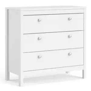 Madrid Chest 3 Drawers In White