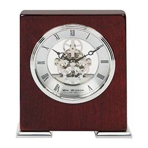 Skeleton Movement Piano Wood Mantel Clock