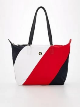 Tommy Hilfiger Colour Block Poppy Tote Bag - Multi