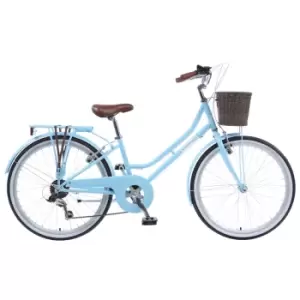 Viking Belgravia Girls Traditional Heritage 24" Wheel 6 Speed Bike - Blue