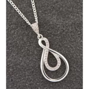 Eternity Sparkle Silver Plated Necklace