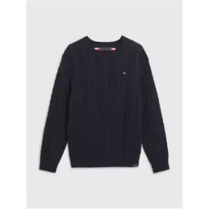 Tommy Hilfiger Essential Cable Sweater - Blue