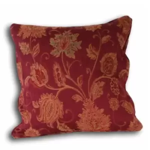 Riva Home Zurich Cushion Cover (55x55cm) (Burgundy)