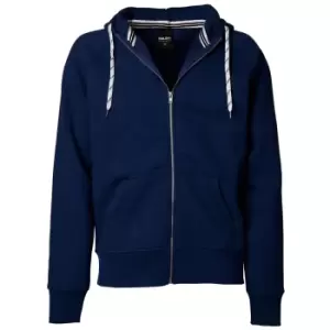 Tee Jays Mens Full Zip Hooded Sweatshirt (M) (Navy Blue)