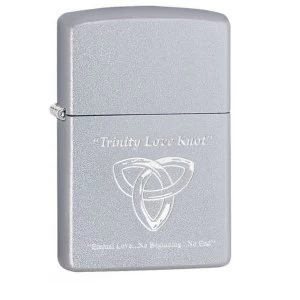 Zippo Trinity Love Knot Satin Chrome Finish Windproof Lighter