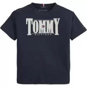 Tommy Hilfiger Cord Applique Tee S/S - Blue