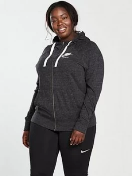 Nike Sportswear Gym Vintage Full Zip Hoodie Curve Black Size 18 201X Women