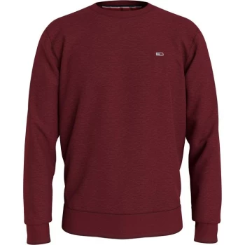 Tommy Jeans Original Crew Neck Sweatshirt - Bing Cherry XKE