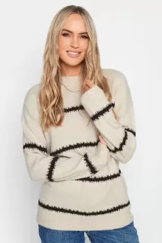 Tall High Neck Stripe Jumper