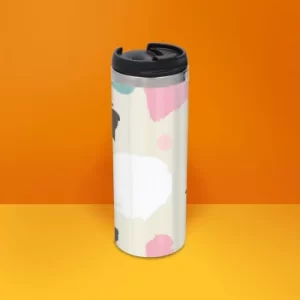 Blob Pattern Stainless Steel Travel Mug